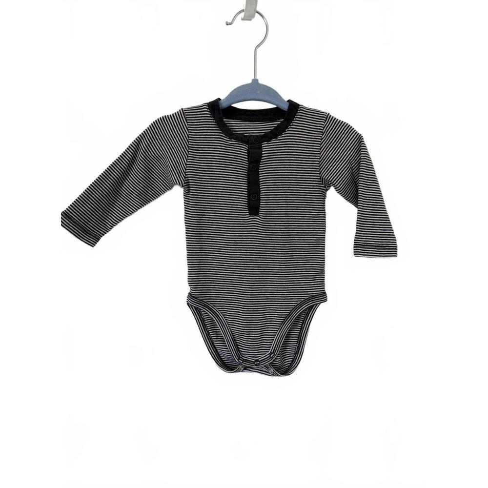 🇫🇷 PETIT BATEAU 3M Breton Stripe Long Sleeve Bodysuit